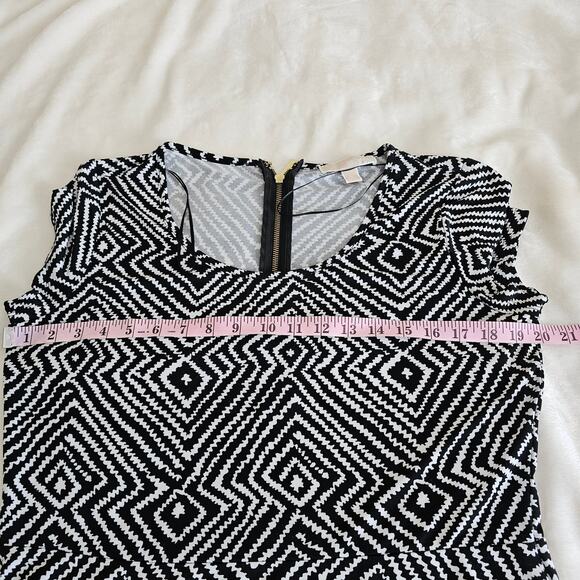 Michael Kors Black & White Sleeveless Dress - Size L - Picture 3 of 6